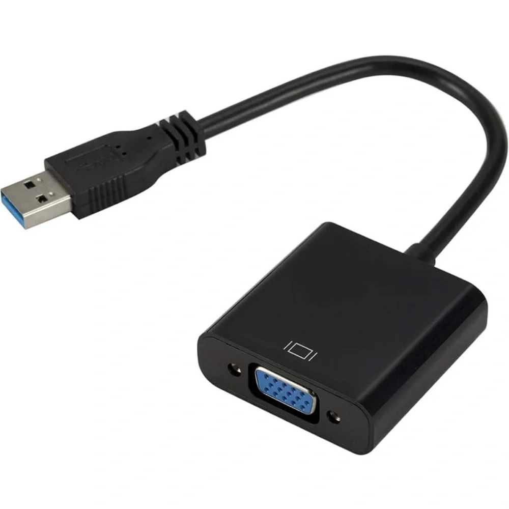 Portable USB 3.0 to 1080P VGA External Graphic Card Video Cable Converter Adapte